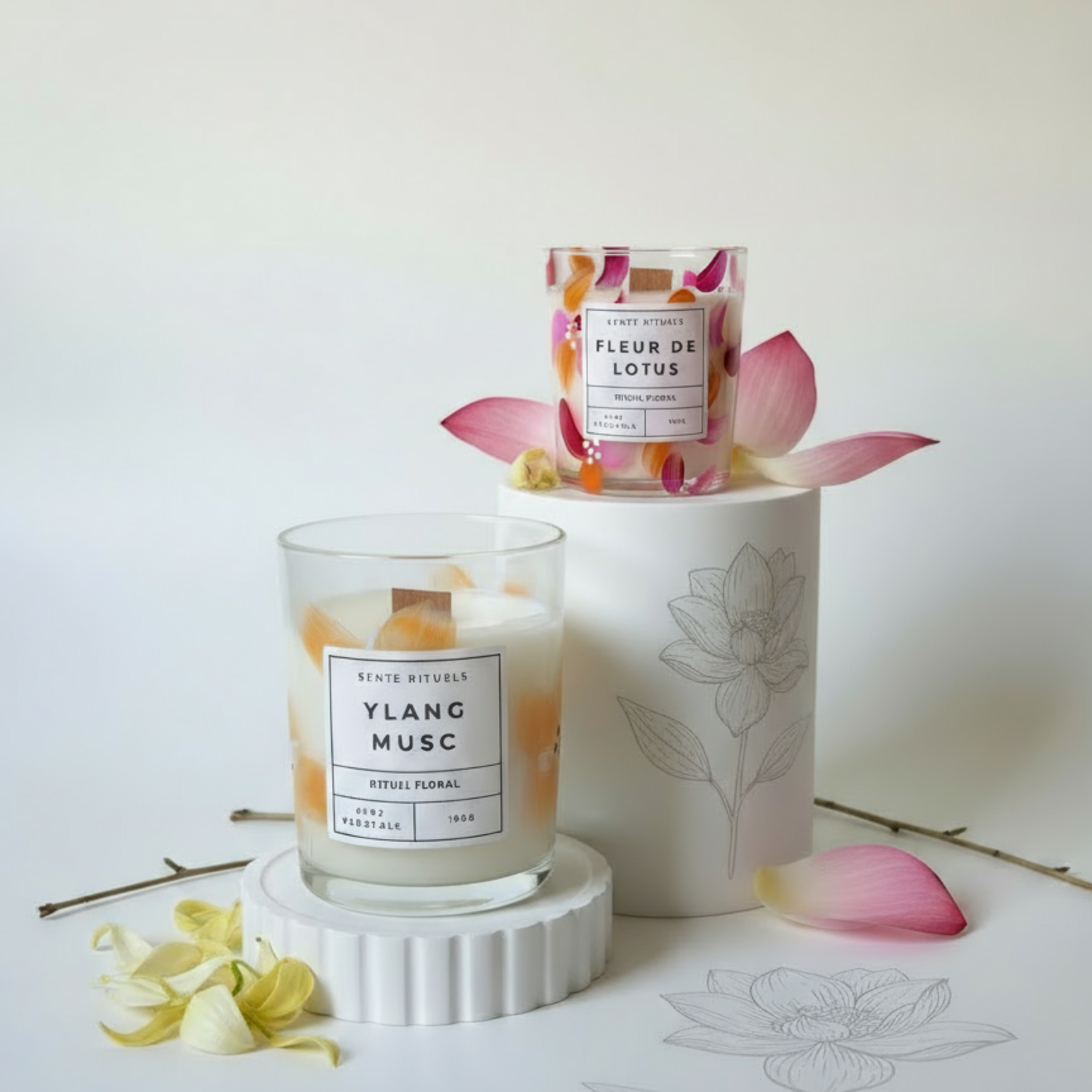 bougie parfumée rituel floral