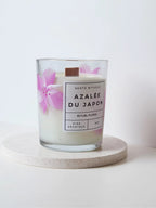 bougie parfumée cire de soja azalée du japon