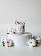 bougie parfumée fleur de coton 190gr