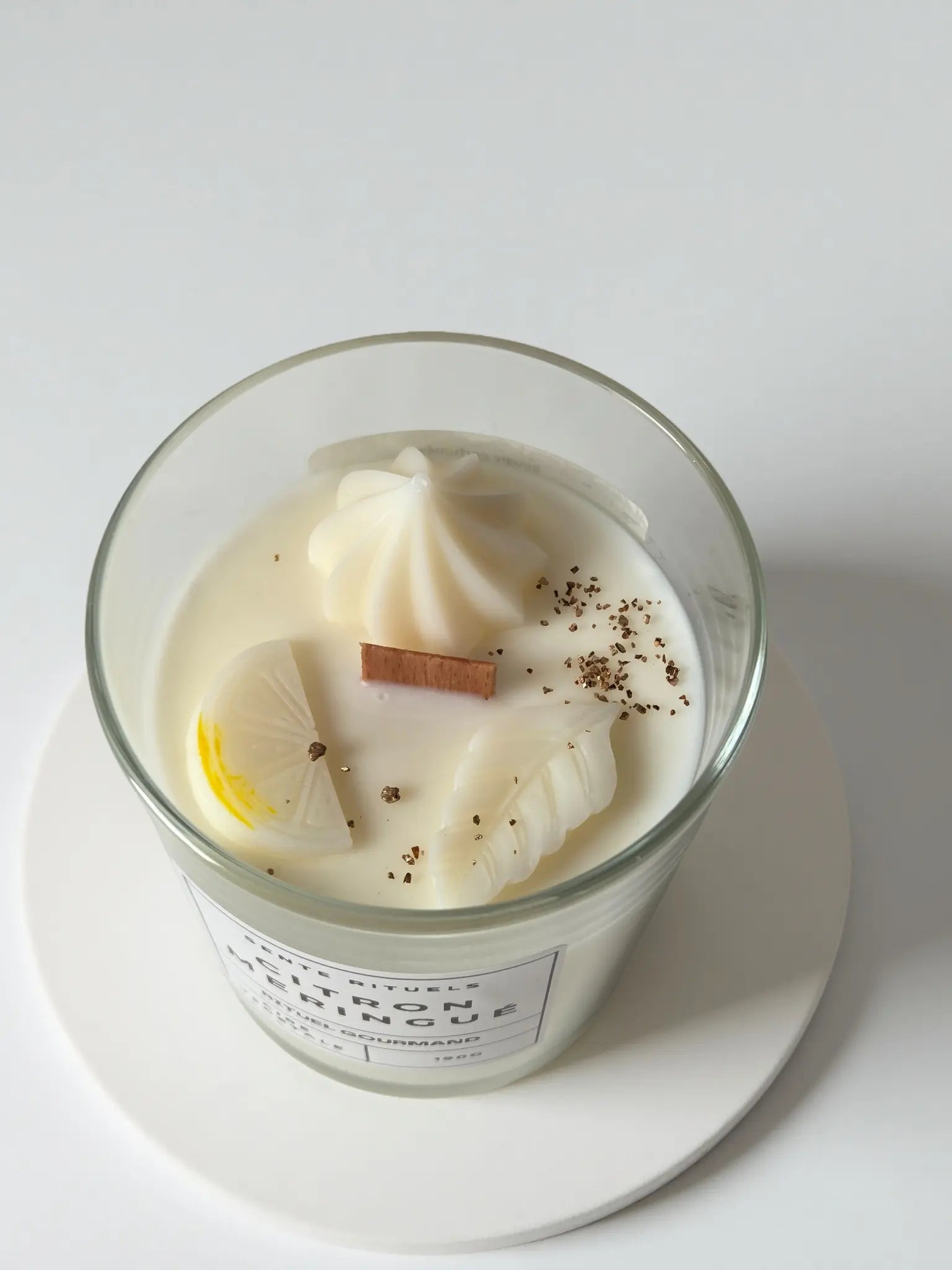 bougie parfumée naturelle citron meringué