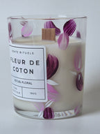 bougie parfumée fleur de coton cire de soja