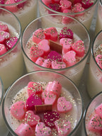 bougie parfumée pomme d'amour 190gr cire de soja naturelle