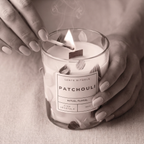 bougie parfumée parfum patchouli