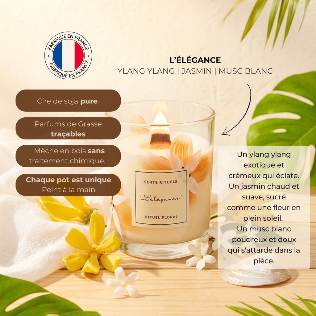 Bougie Artisanale Apaisante · Sente Rituels