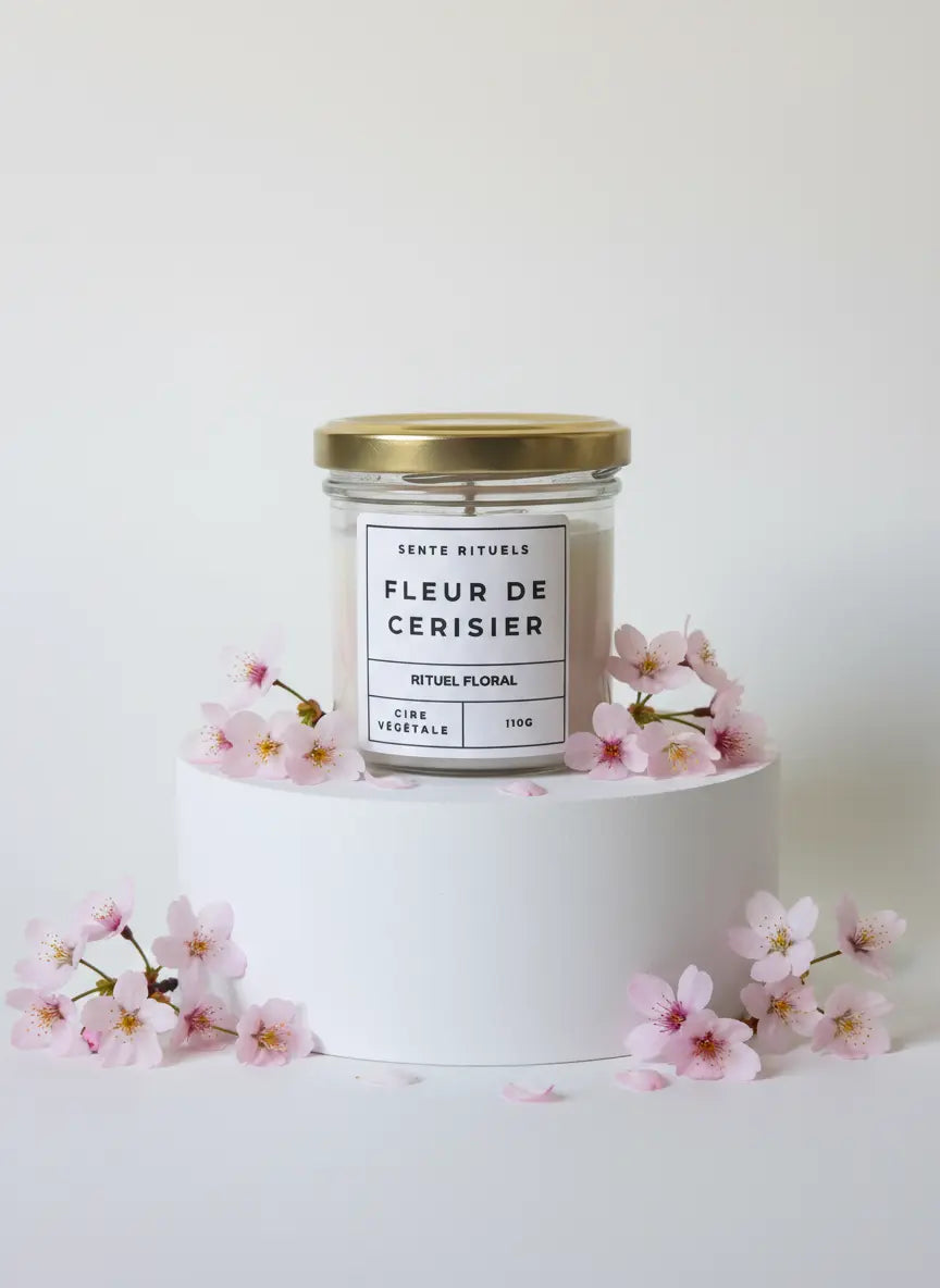 bougie parfumée fleur de cerisier