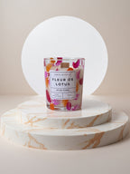 bougie cire de soja parfum fleur de lotus