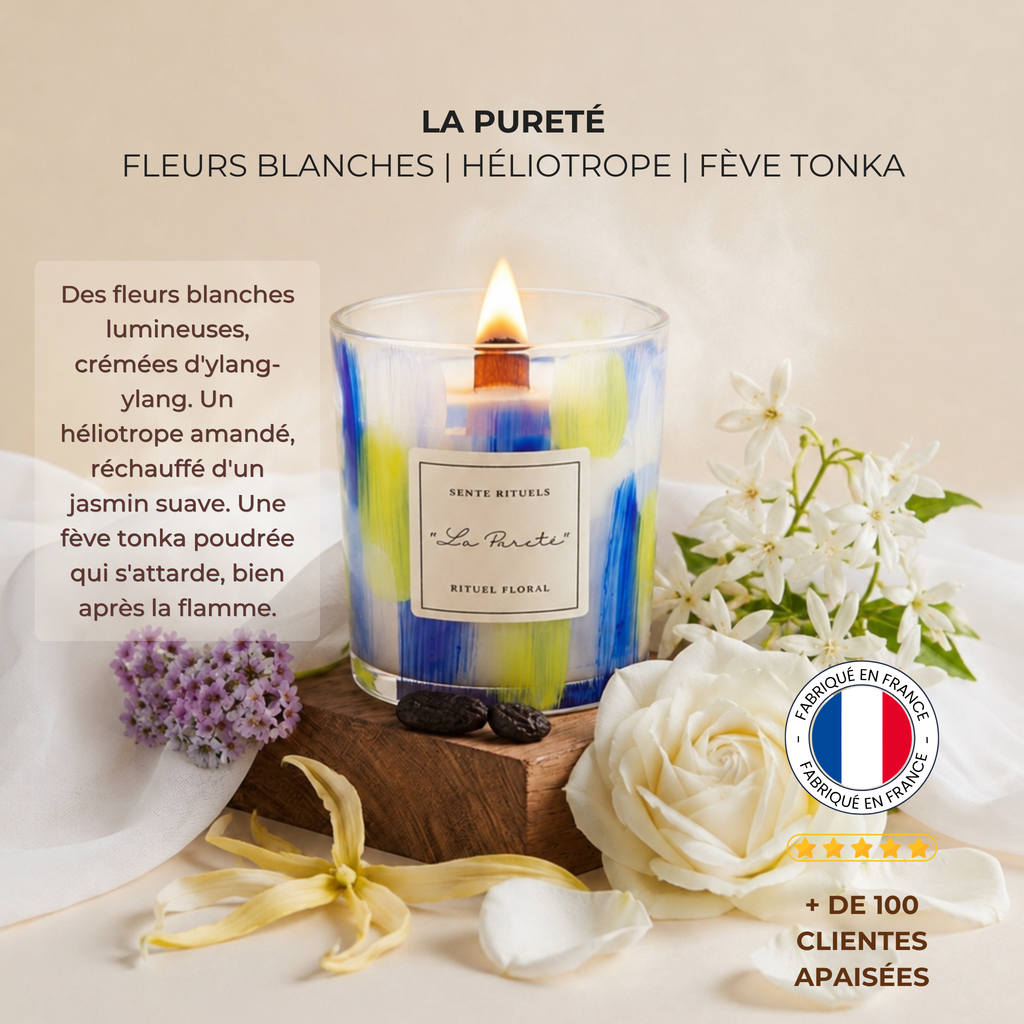 Bougie Artisanale Apaisante · Sente Rituels