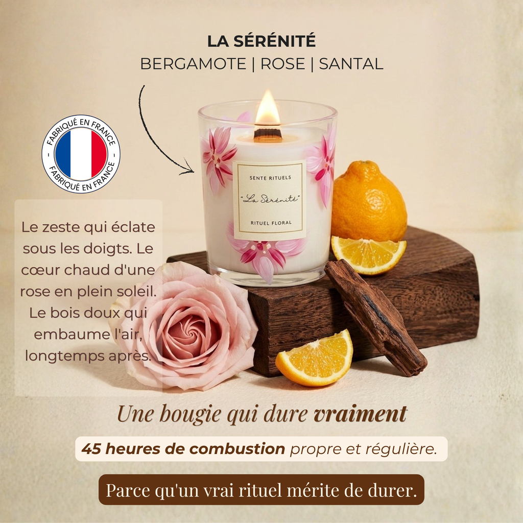 Bougie Artisanale Apaisante · Sente Rituels